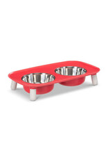 Messy Mutts MESSY MUTTS Elevated Feeder Red