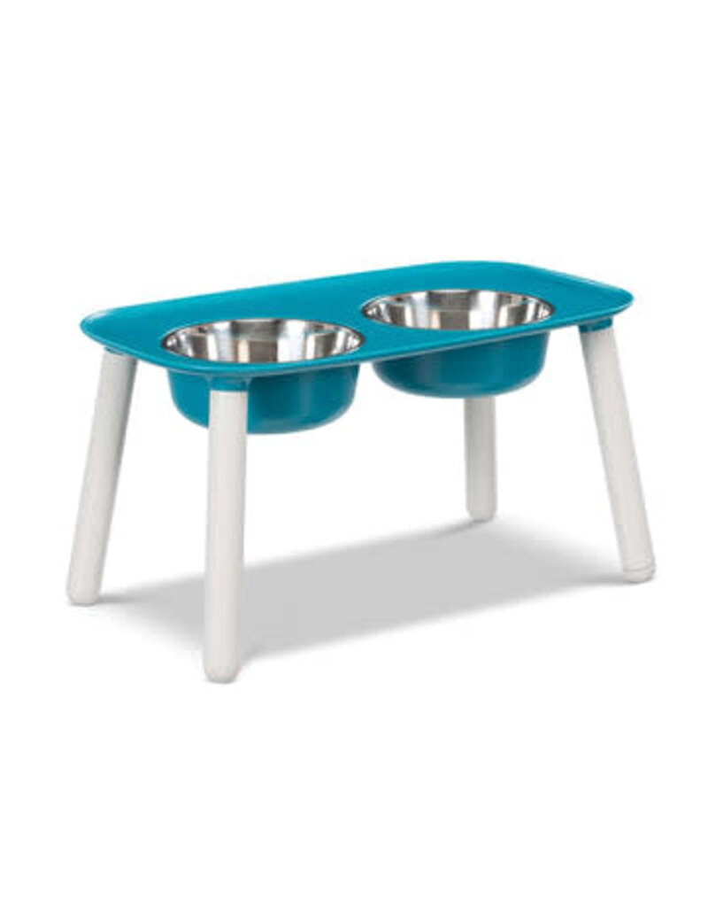 Messy Mutts MESSY MUTTS Elevated Feeder Blue