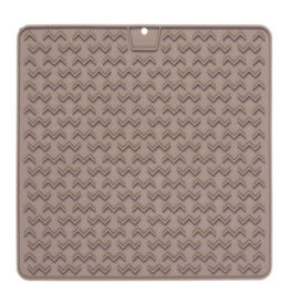 Messy Mutts MESSY MUTTS Silicone Lick Mat Warm Grey Medium