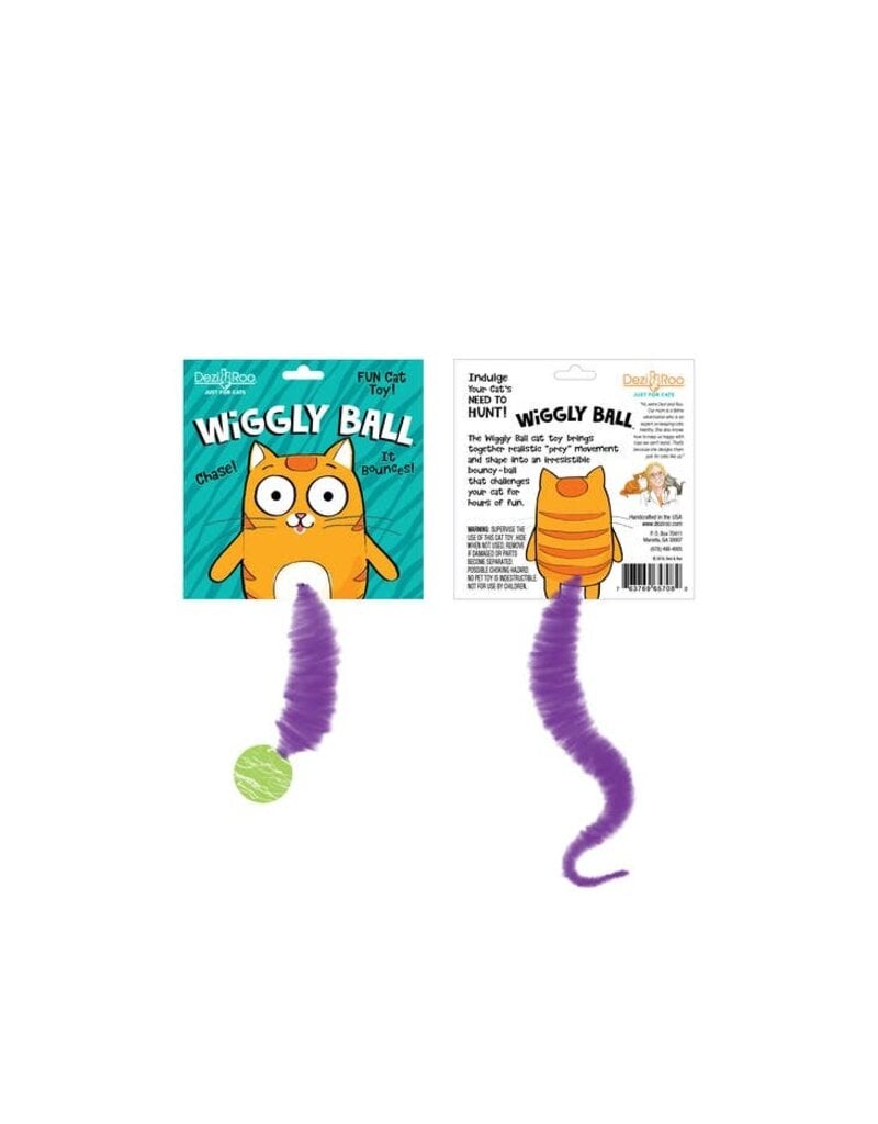 DEZI & ROO Wiggly Ball Cat Toy Solid Marbled