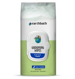 EARTHBATH Dog Wipe Green Tea 100ct