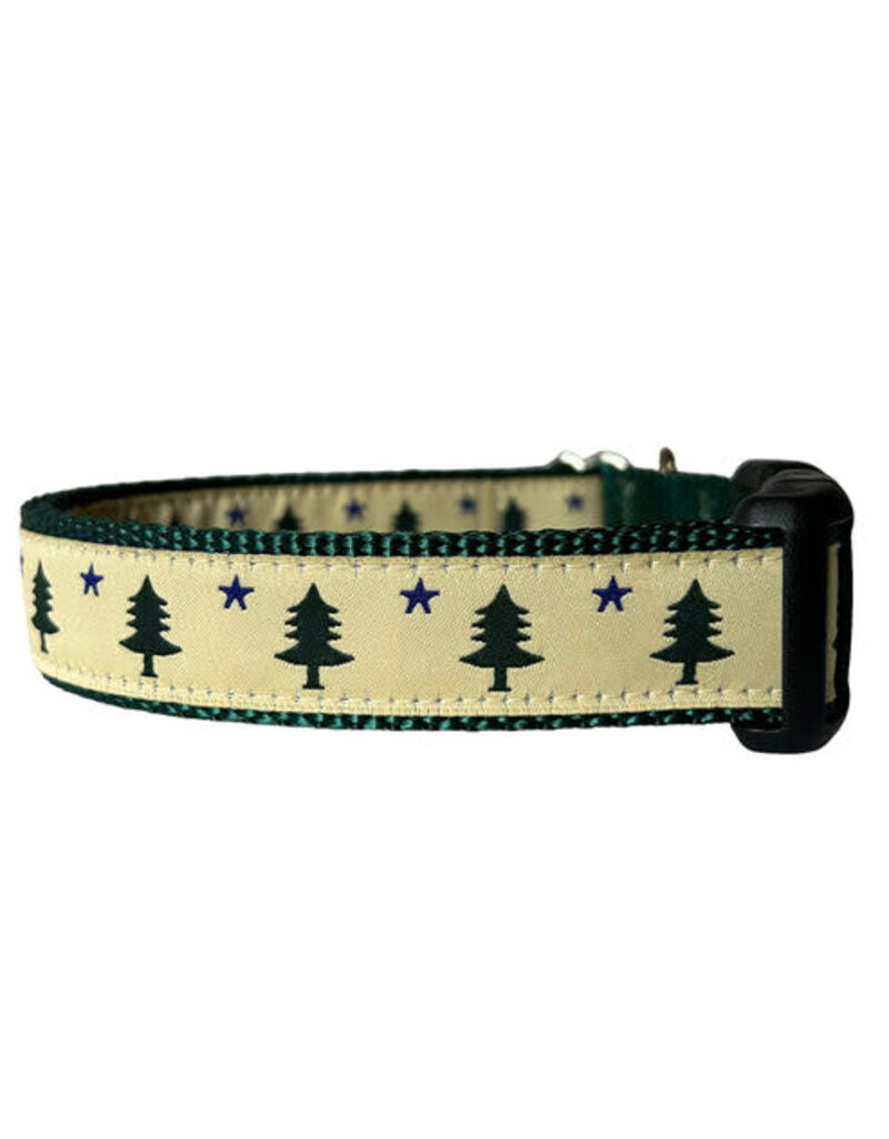 SEW FETCH Dog Collar Old Maine Flag