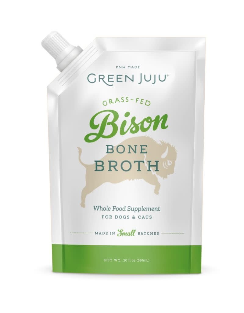 GREEN JUJU Frozen Bone Broth Bison 20 oz