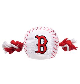 PETS FIRST CO. Plush Red Sox Baseball Rope Toy