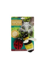 KARMA CAT KARMA CAT 2-pack Ladybug & Bee Felt Cat Toys