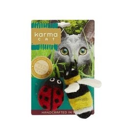 KARMA CAT KARMA CAT 2-pack Ladybug & Bee Felt Cat Toys
