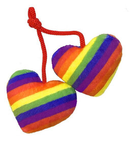 HUXLEY & KENT KITTYBELLES Pride Heart Strings Plush Cat Toy