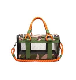 Roverlund ROVERLUND Out of Office Pet Carrier Camo and Orange L