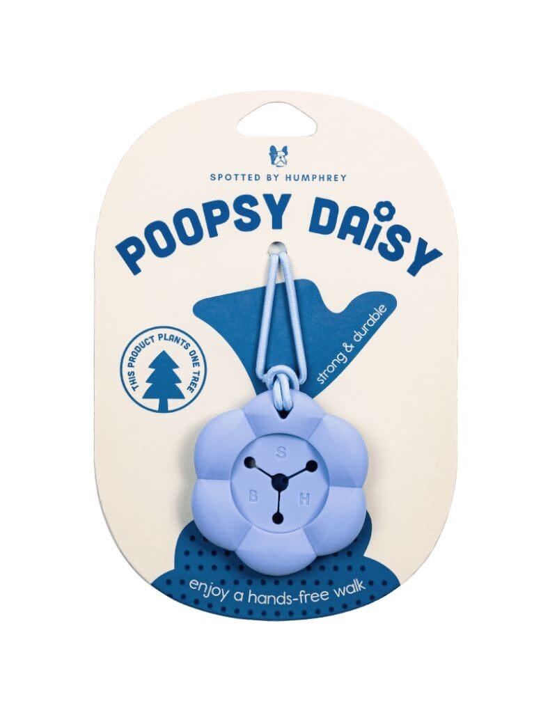Spotted by Humphrey SPOTTED BY HUMPHREY Poopsy Daisy Dog Poop Bag Holder Blue