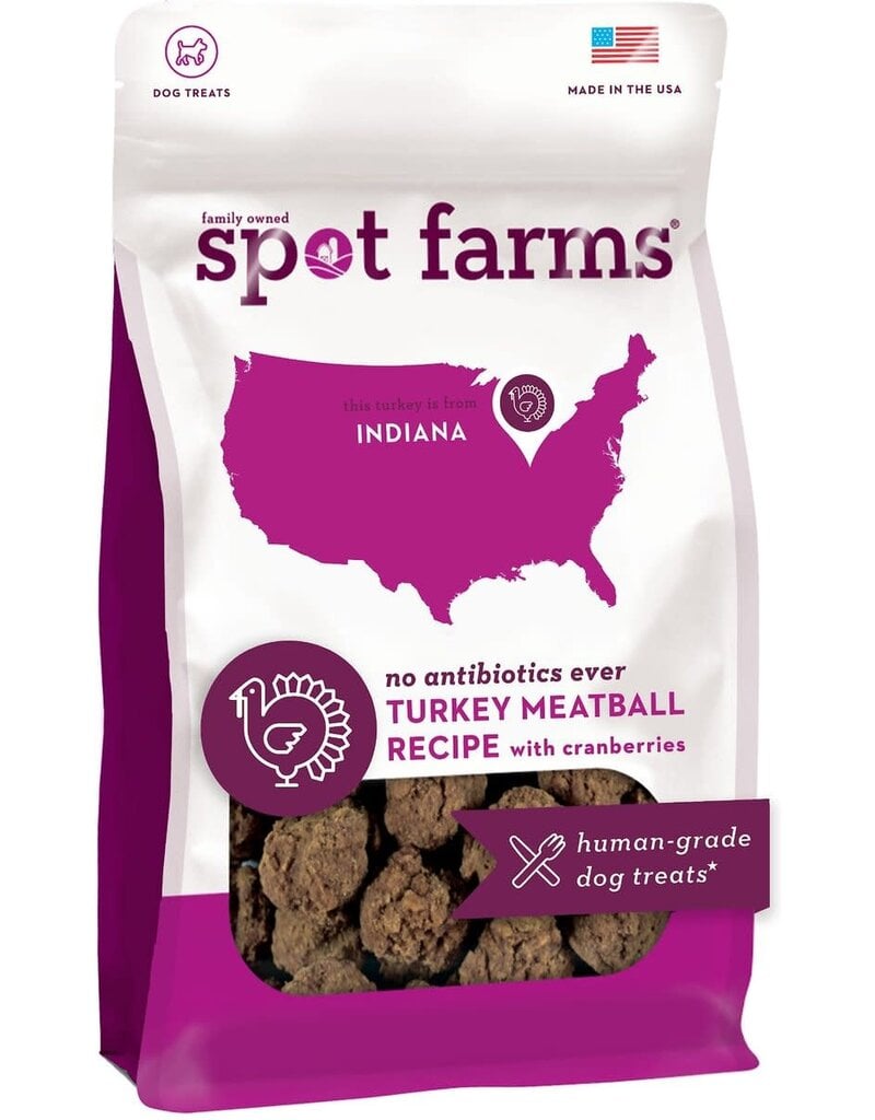 SPOT FARMS Turkey & Cranberry Meatballs Dog Treats 12.5oz