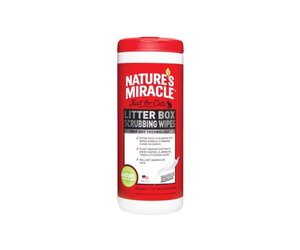NATURES MIRACLE Just For Cats Litter Box Scrubbing Wipes 30CT - The Fish &  Bone