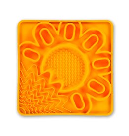 Messy Mutts MESSY MUTTS Interactive Multi Surface Lick Mat 10 X 10 Orange