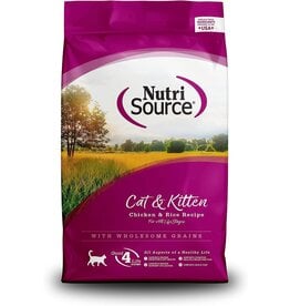 NUTRISOURCE NUTRI SOURCE  Dry Cat Food Chicken & Rice 16LB