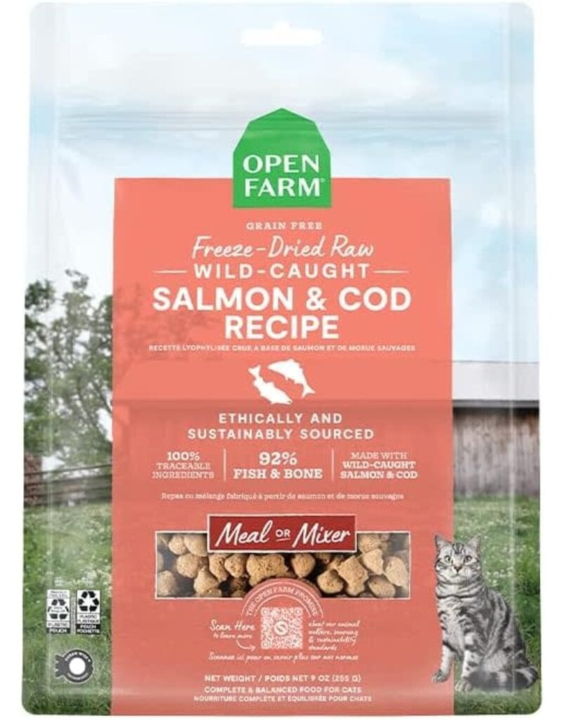 Open Farm OPEN FARM Freezedried Cat Food Morsels Salmon and Cod