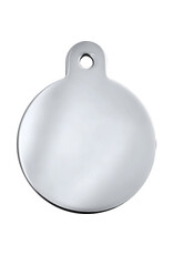 Quick-Tag Tag Chrome Plated Brass Circle