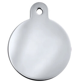 Quick-Tag Tag Chrome Plated Brass Circle