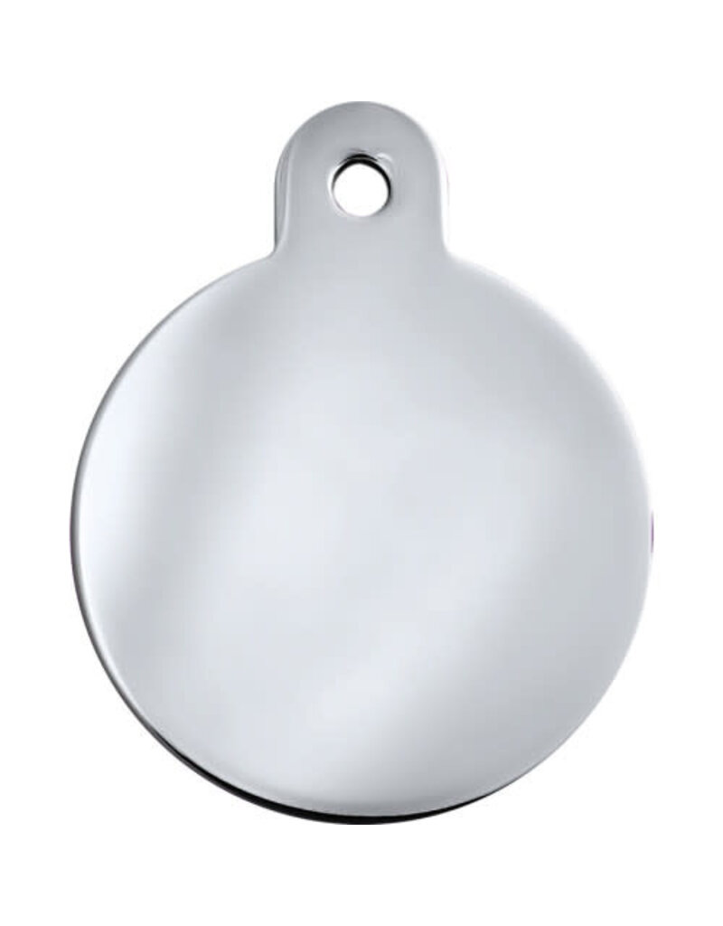 Quick-Tag Tag Chrome Plated Brass Circle