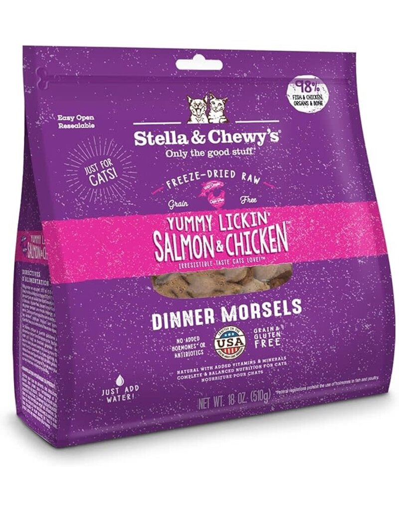 Stella & Chewys STELLA & CHEWY'S Freeze-Dried Cat Food Yummy Lickin Salmon & Chicken