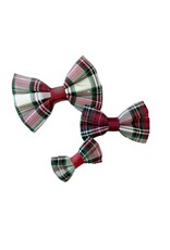 Chuckle Hounds CHUCKLE HOUNDS  Bow Tie White Gift Plaid