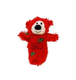 KONG KONG Holiday Softies Patchwork Bear Cat Toy