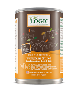 NATURES LOGIC NATURE'S LOGIC Pumpkin Puree 15OZ CASE/12
