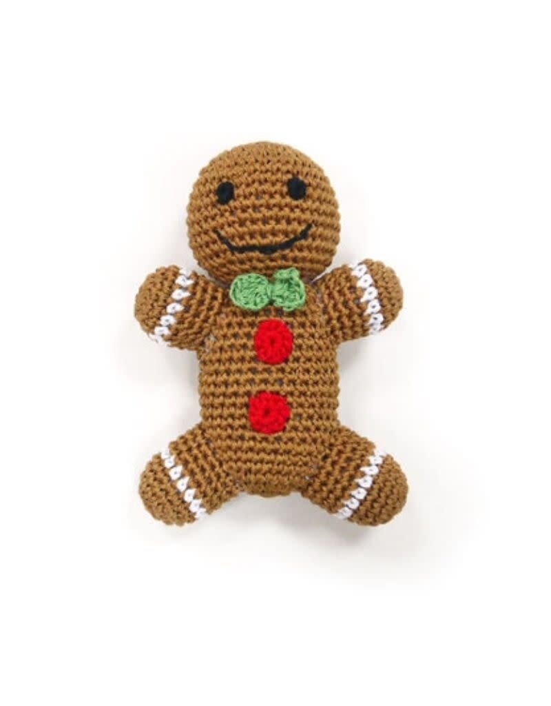 Dogo PAWER SQUEAKY Gingerbread Man Toy