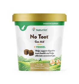 NATURVET Dog No Toot Gas Chew 70CT