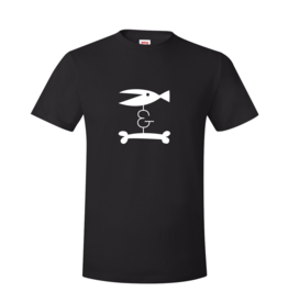 FISH & BONE FISH & BONE T-Shirt Original Logo Black