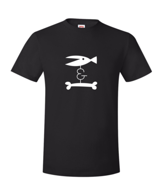 FISH & BONE FISH & BONE T-Shirt Original Logo Black