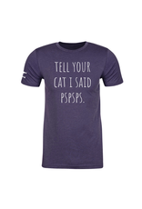 FISH & BONE FISH & BONE T-Shirt 'Tell Your Cat I Said PSPSPS' in Storm