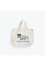 FISH & BONE FISH & BONE Cat Dog Cotton Canvas Tote Bag