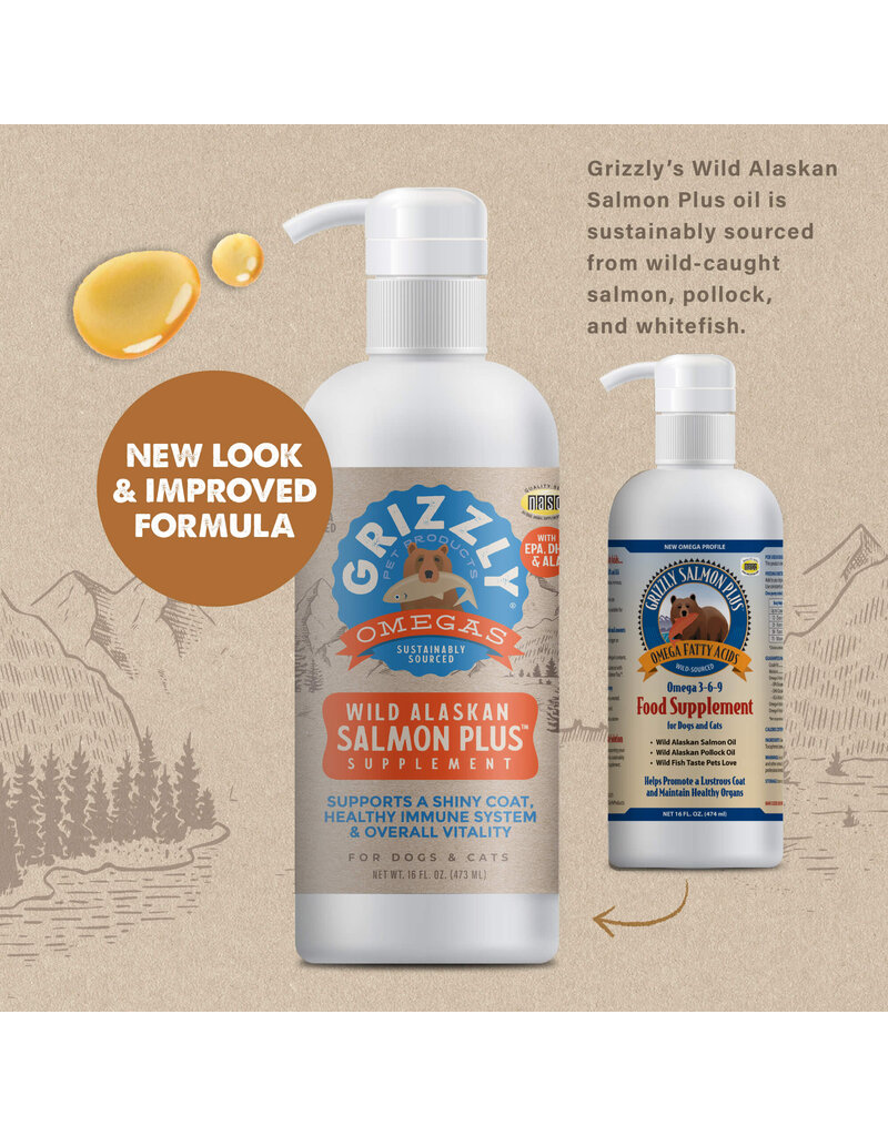 GRIZZLY PET PRODUCTS GRIZZLY Salmon Oil Plus