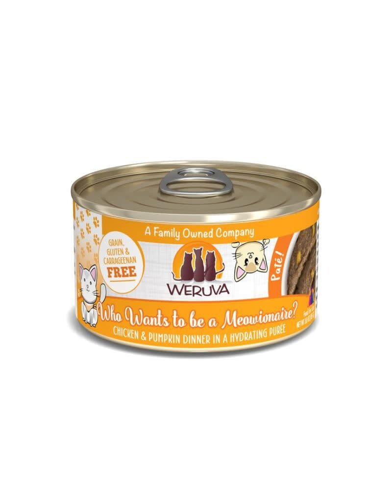 Weruva WERUVA Pate Canned Cat Food Who Wants to be a Meowionaire 12/3OZ CASE