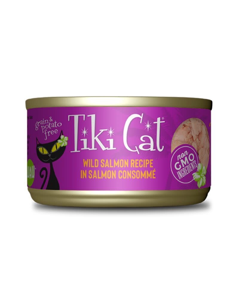 Tiki Pets TIKI CAT Luau Pate Wild Salmon Cat Food Case 12/2.8OZ