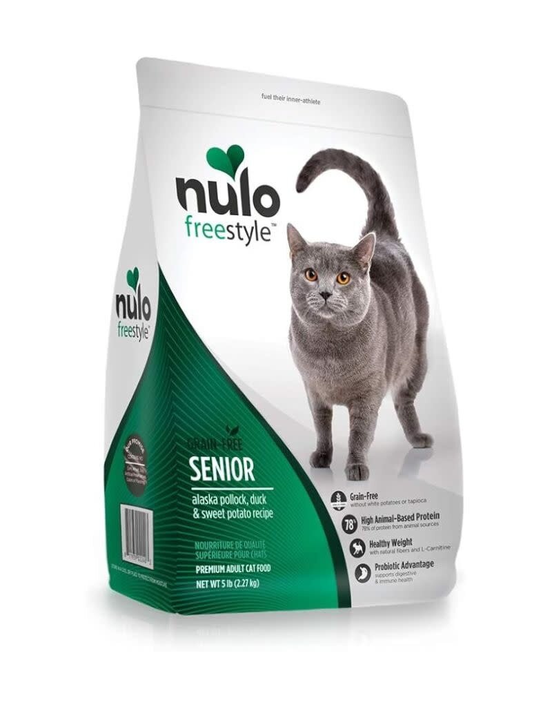 NULO NULO Freestyle Grain Free Pollock & Duck Senior Cat Food 5lb