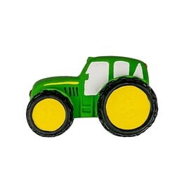 TERRITORY TERRITORY Latex Squeaky Dog Toy Tractor Green 6 inch