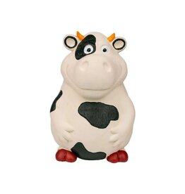 TERRITORY TERRITORY Latex Squeaky Dog Toy Cow 6 inch