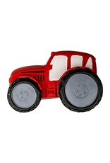TERRITORY TERRITORY Latex Squeaky Dog Toy Tractor Red 6 inch