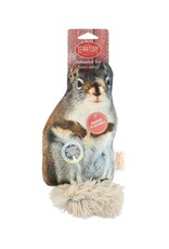 TERRITORY TERRITORY Natural Leather Dog Toy Squirrel 8 inch