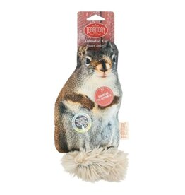 TERRITORY TERRITORY Natural Leather Dog Toy Squirrel 8 inch