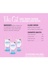 Tiki Pets TIKI CAT Kitten Thrive Chicken and Chicken Liver 0.28OZ 20PK