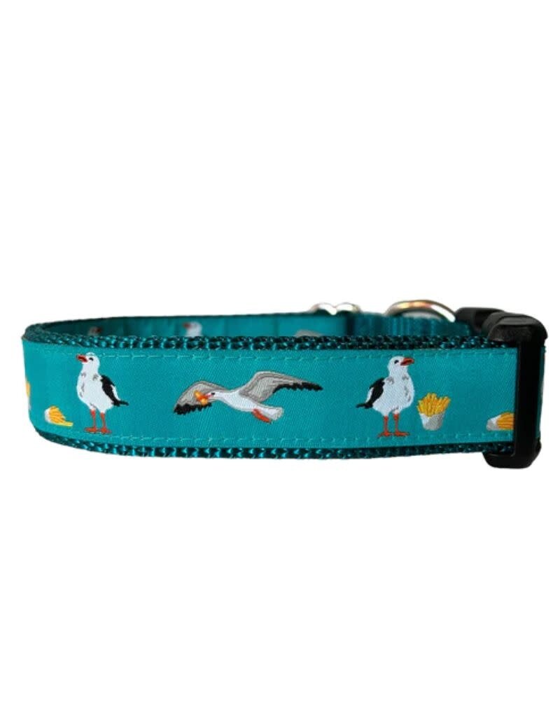 SEW FETCH Dog Collar Seagull with French Fry