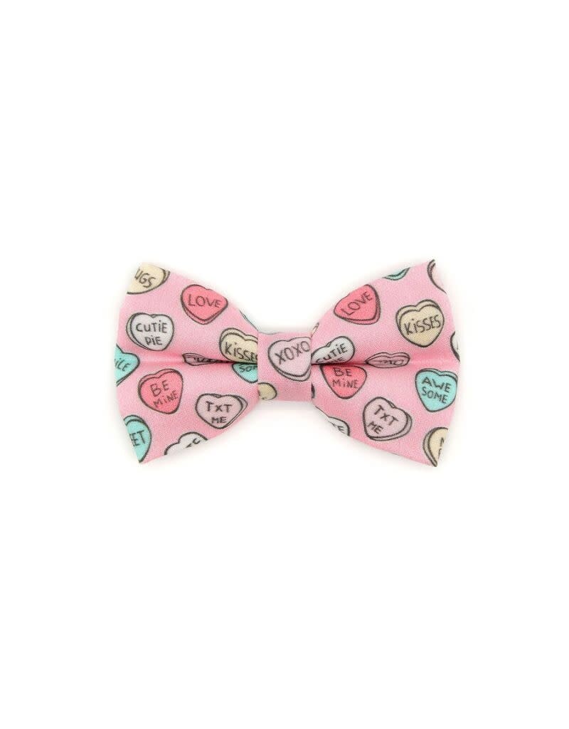 Made by Cleo MADE BY CLEO Cat Bow Tie  Conversation Hearts Pink