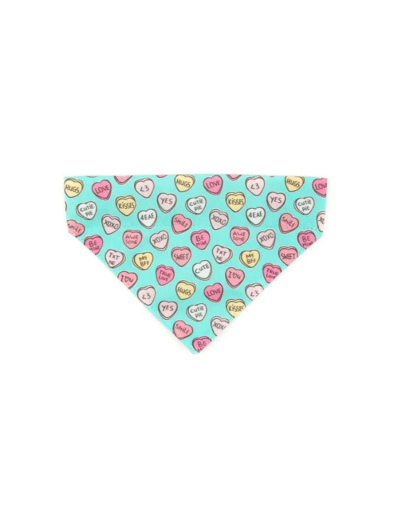 Made by Cleo MADE BY CLEO Cat Bandana Conversation Hearts Mint