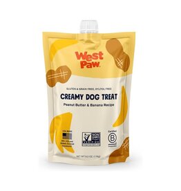 West Paw WEST PAW Creamy Dog Treat Peanut Butter and Banana Pouch 6.2OZ