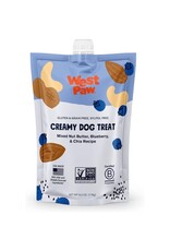 West Paw WEST PAW Creamy Dog Treat Mixed Nut Butter Blueberry and Chia Pouch 6.2OZ