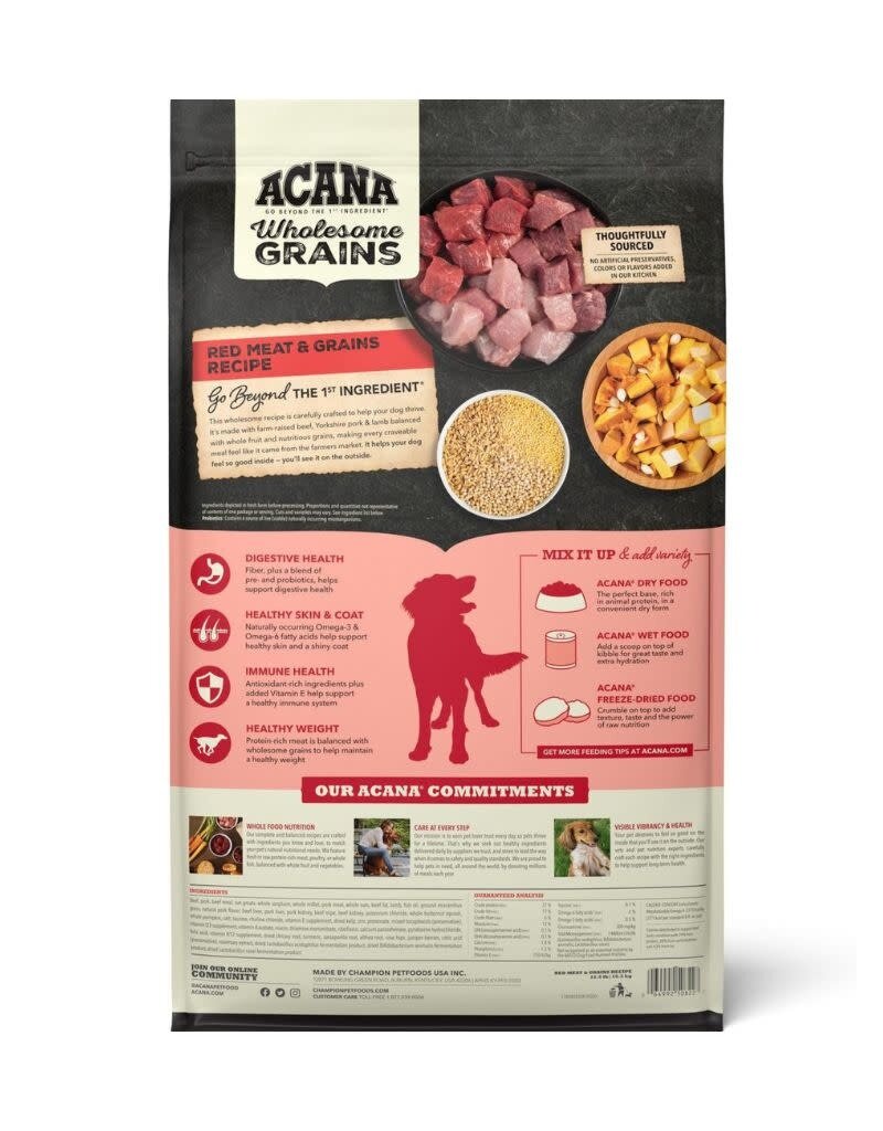 Acana ACANA Wholesome Grains Red Meat Dry Dog Food