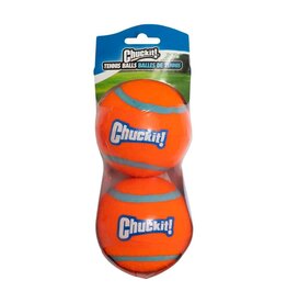 Chuckit CHUCKIT Tennis Ball Shrink Wrapped Large 2 Pack