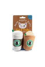 Haute Diggity Dog HAUTE DIGGITY DOG Meowbucks Coffee Cups Organic Catnip Toy