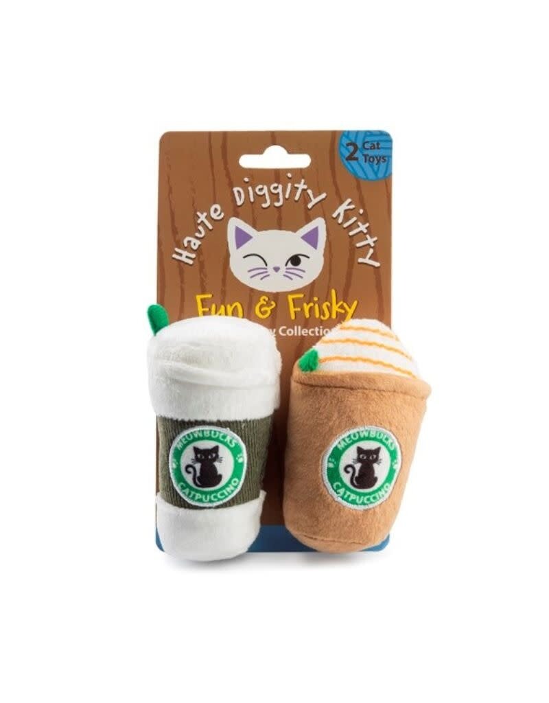Haute Diggity Dog HAUTE DIGGITY DOG Meowbucks Coffee Cups Organic Catnip Toy